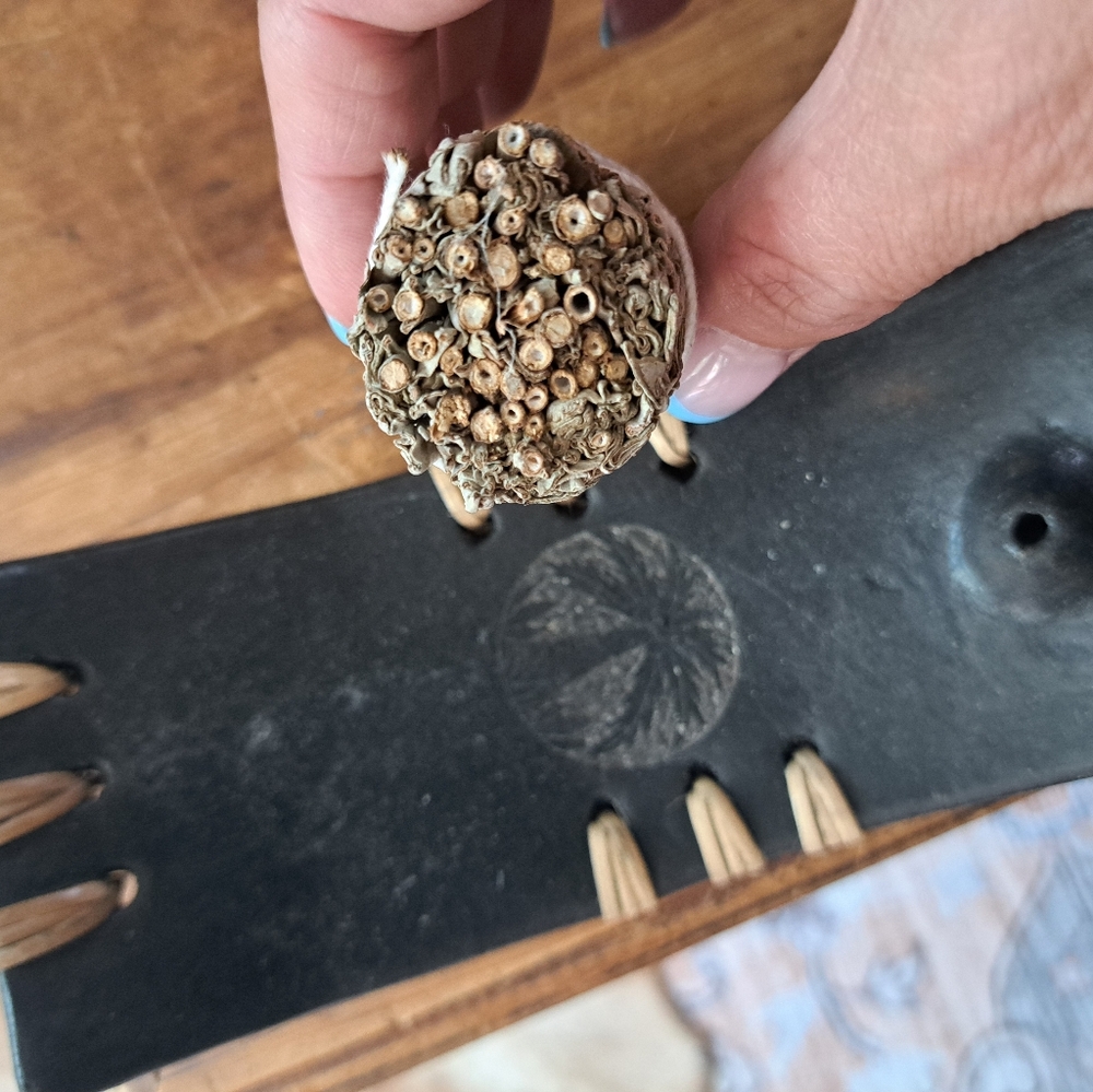 Black Incense Holder with Natural Stick.  Sage Included...